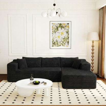 Canapé-lit rembourré de 106 pouces de large avec accoudoirs et deux coussins