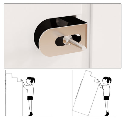 Meuble bar à vin avec éclairage, meuble café avec étagère à vin et plateau en verre