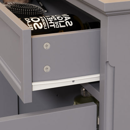 Buffet contemporain avec tiroirs et portes