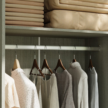 Système de placard à portes coulissantes blanc chaud