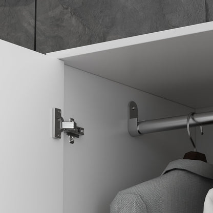 Armoire à 2 portes et 1 tiroir pour le rangement de la chambre