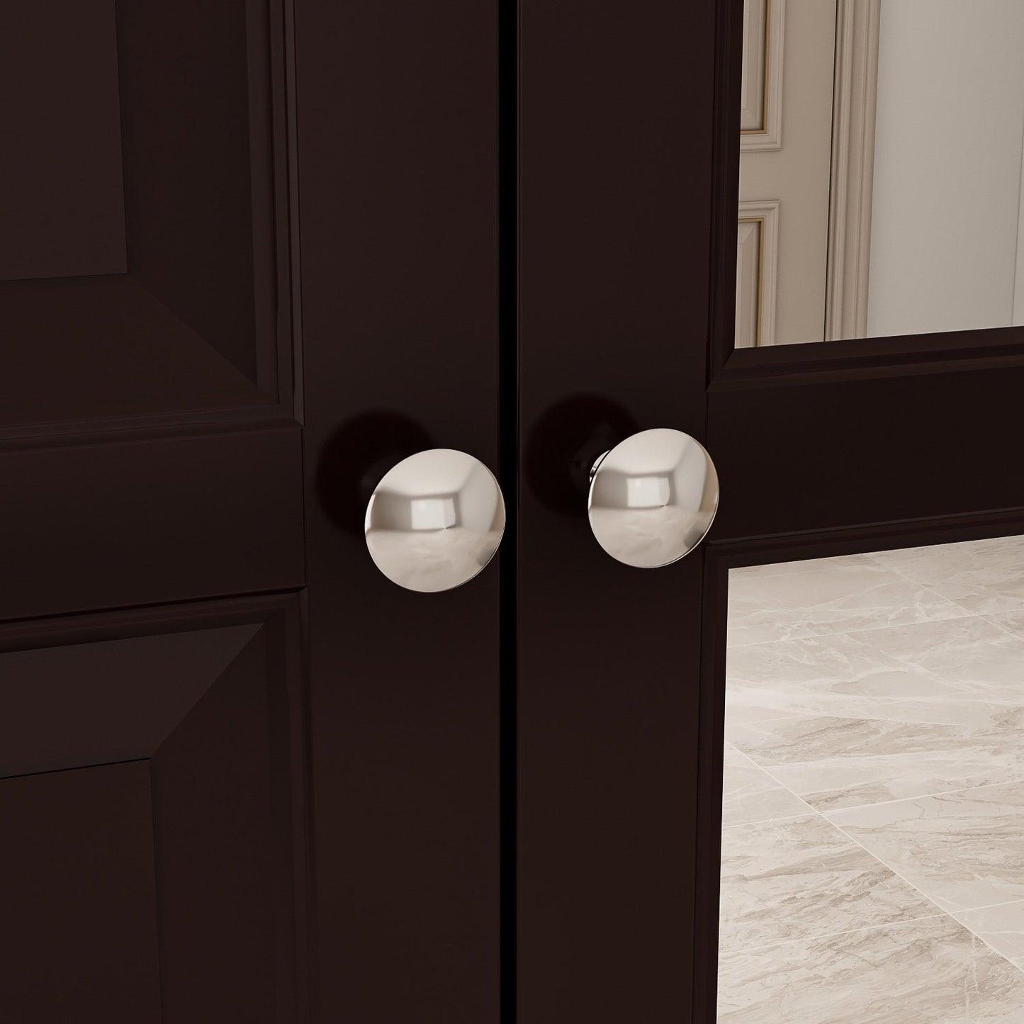 Grande armoire de rangement avec 3 portes et 5 tiroirs