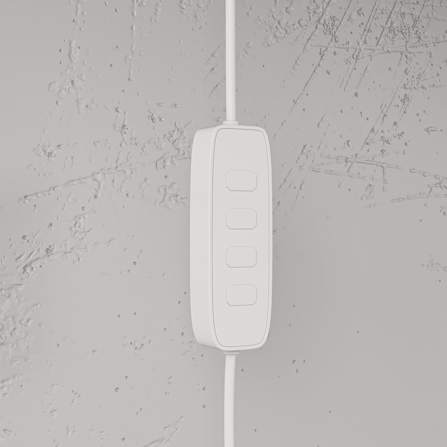 Meuble TV 2 pièces laqué brillant avec éclairage