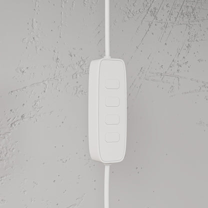 Meuble TV 2 pièces laqué brillant avec éclairage