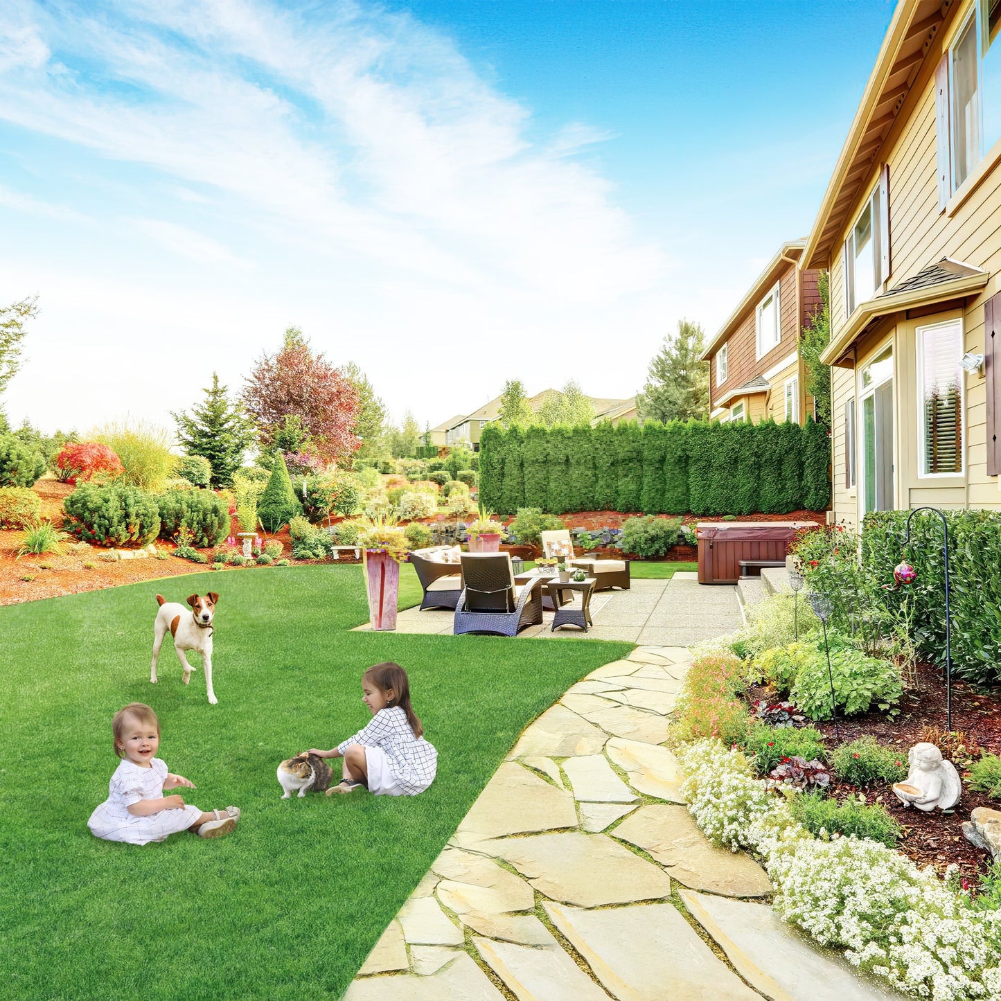 Tapis et rouleaux de gazon artificiel