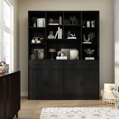 Garde-manger de cuisine de 78,7 pouces avec 4 tiroirs