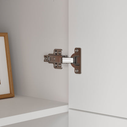 Bibliothèque à 11 tiroirs avec portes vitrées, 78,7 po H x 110 po L