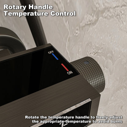 Système de douche avec robinetterie complète et affichage numérique de la température