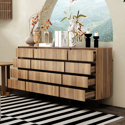 Commode moderne en bois à 9 tiroirs - Solution de rangement élégante pour la chambre et le salon