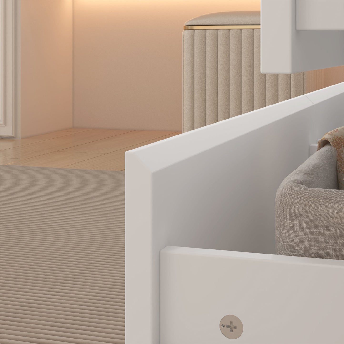 Système de dressing élégant avec 9 tiroirs et miroir