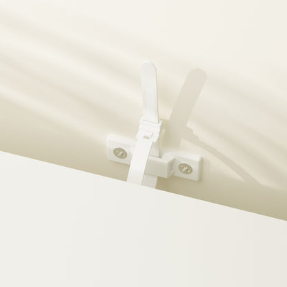 Enclos moderne pour bac à litière pour chat avec serrure et portes en sisal