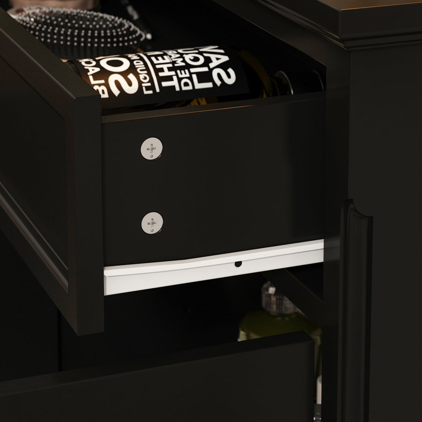 Buffet contemporain avec tiroirs et portes