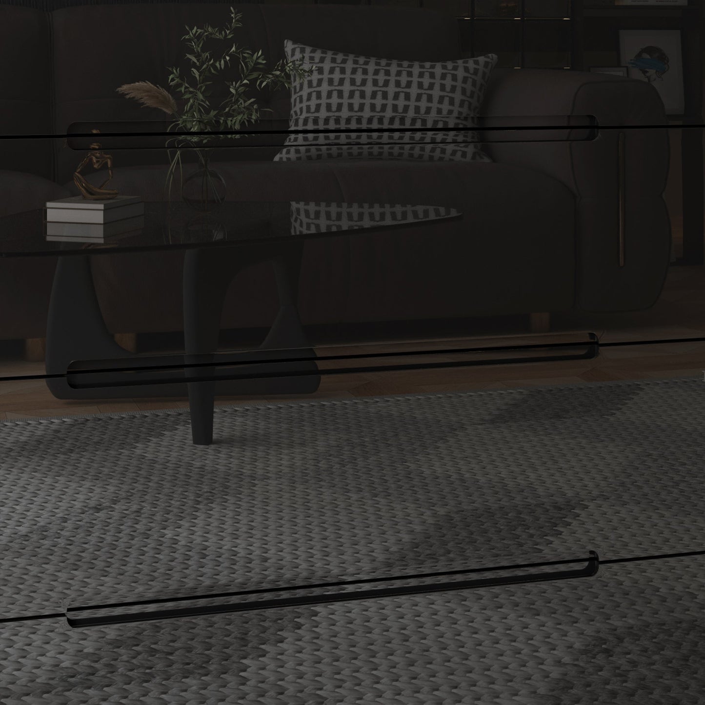 Commode à 5 tiroirs avec éclairage intégré