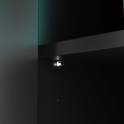 Enclos moderne pour bac à litière pour chat avec serrure et portes en sisal