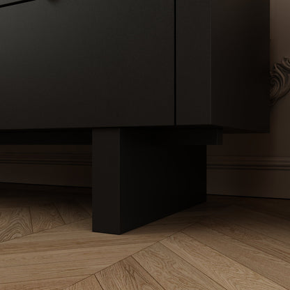 Commode moderne à 8 tiroirs avec détails dorés – Solution de rangement élégante pour la chambre