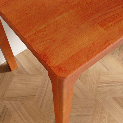 Bureau à double tiroir en bois d'hévéa