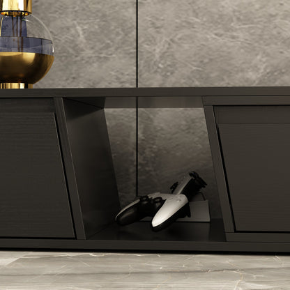 Console multimédia à 4 tiroirs de 94,5 pouces de large