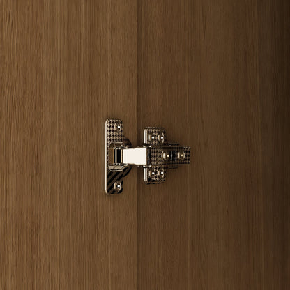 Armoire-penderie avec tringle, 2 tiroirs et étagères