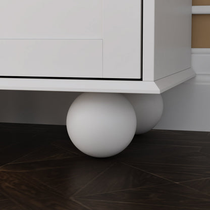 Armoire de rangement avec portes vitrées et étagères réglables 