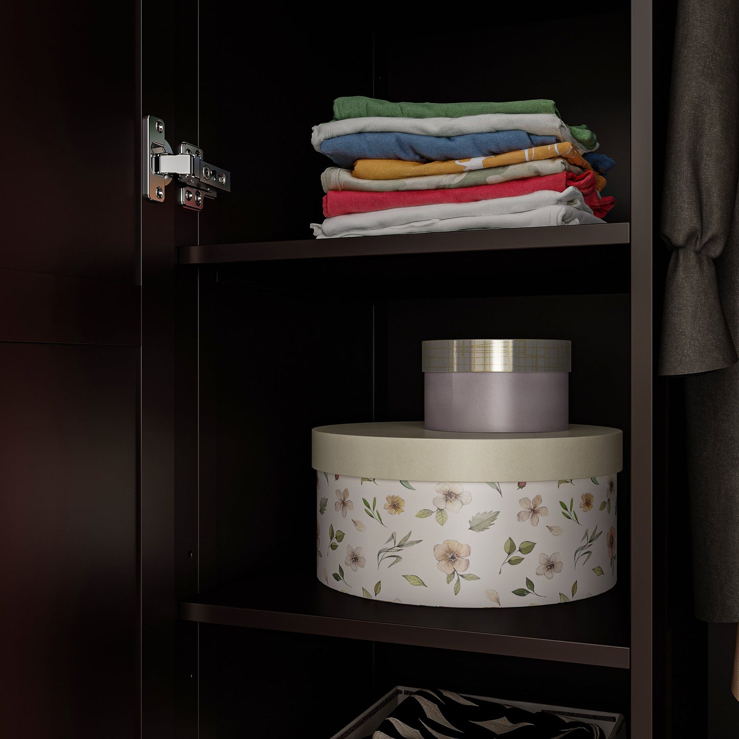 Armoire de rangement blanche pour chambre à coucher avec 3 tiroirs