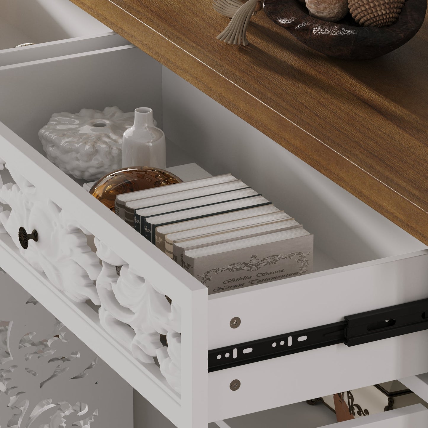 Buffet/meuble de rangement de 63 po de largeur