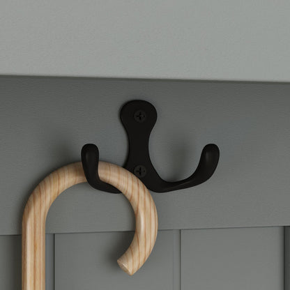 Meuble d'entrée moderne 4 en 1 avec banc de rangement, porte-manteau, étagères et tiroirs pour entrée ou salon