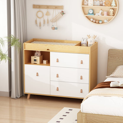Table à langer pour bébé, commode à 4 tiroirs pour chambre d'enfant, table à langer