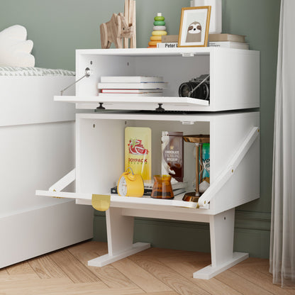 Table de chevet créative en forme de robot et rotation à 360°