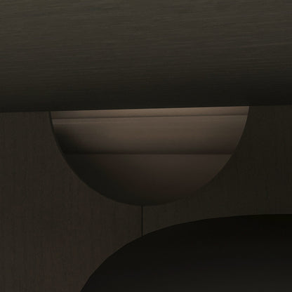 Meuble TV de rangement de 66 pouces de large avec portes coulissantes en verre