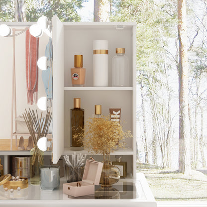 Coiffeuse avec miroir et lampe