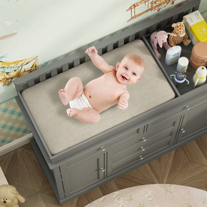 Table à langer à 3 tiroirs avec 2 placards