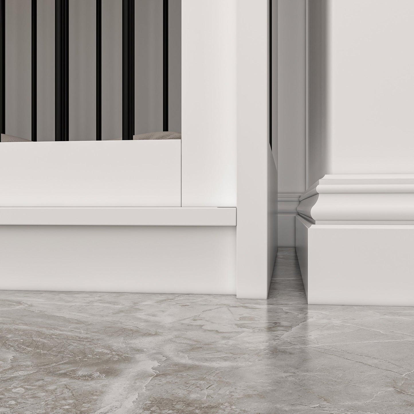 Cage pour chien à porte de grange avec verrou