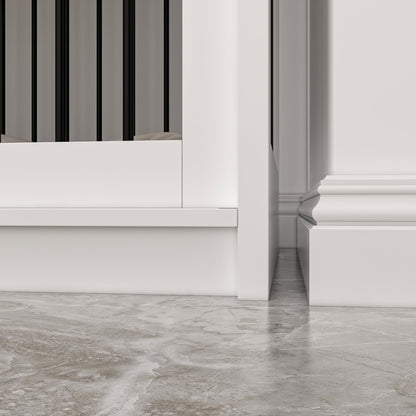 Cage pour chien à porte de grange avec verrou