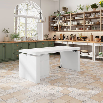 Îlot de cuisine relevable