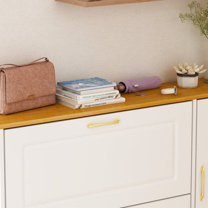 Meuble à chaussures moderne avec 3 compartiments et 1 casier - Organisateur de chaussures pour entrée