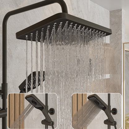 Système de douche avec robinetterie complète et affichage numérique de la température