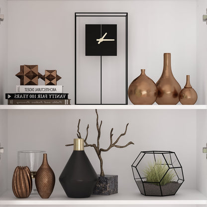 Vitrine en bois pour bureau à domicile, salon