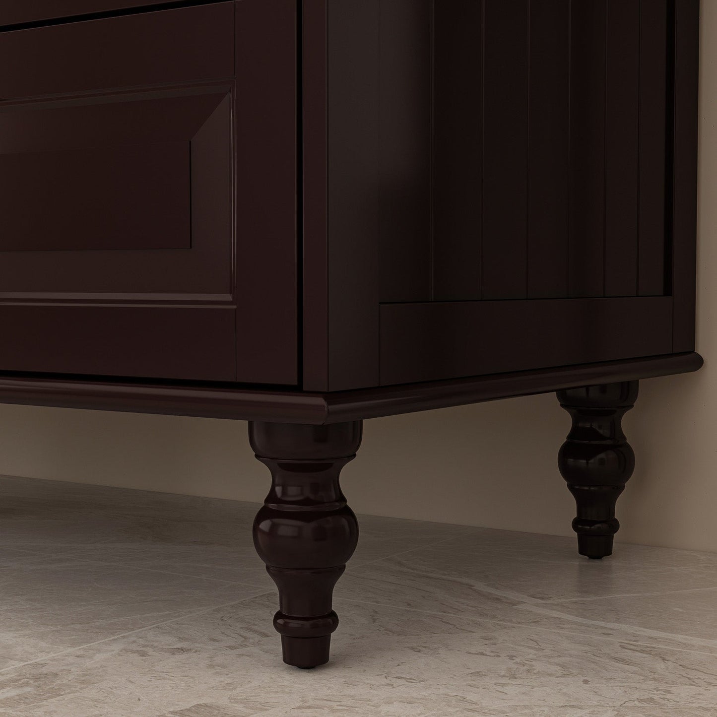 Grande armoire de rangement avec 3 portes et 5 tiroirs