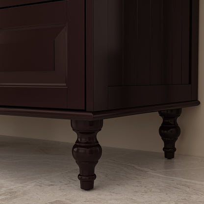 Grande armoire de rangement avec 3 portes et 5 tiroirs