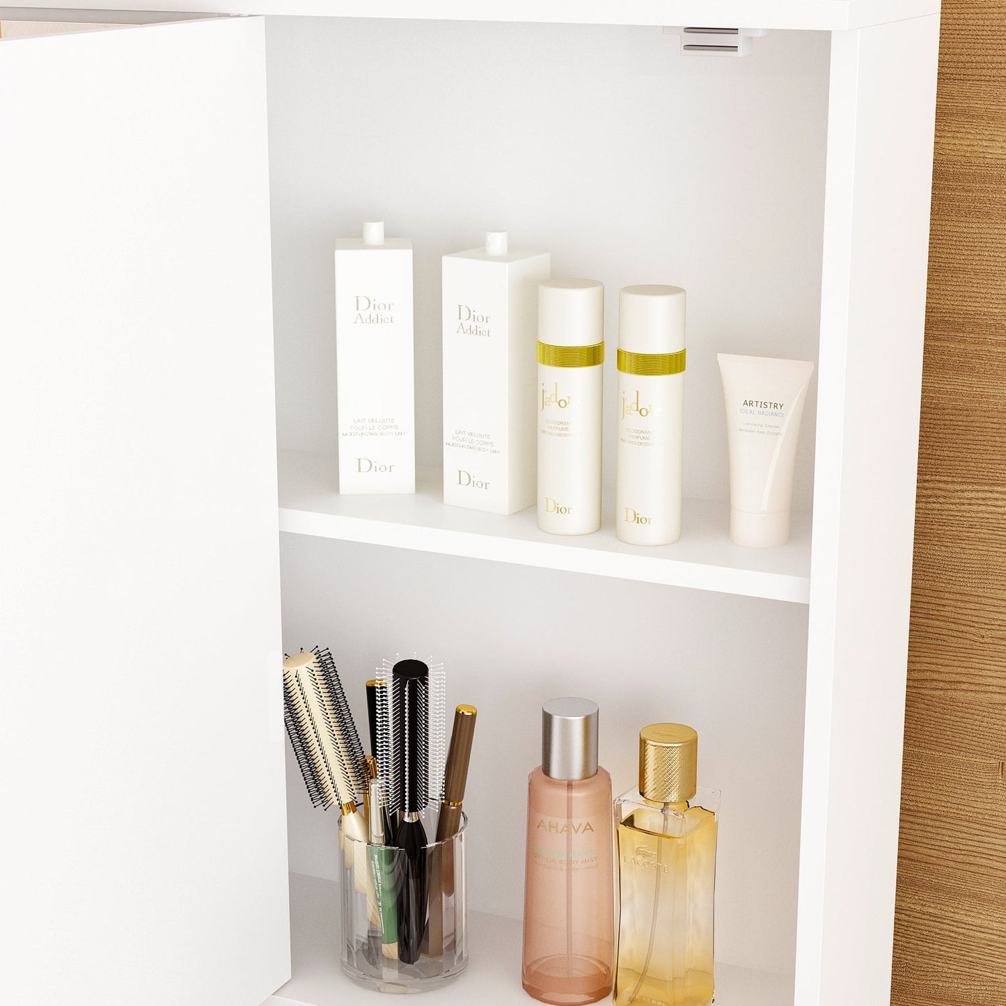 Coiffeuse avec miroir et lampe