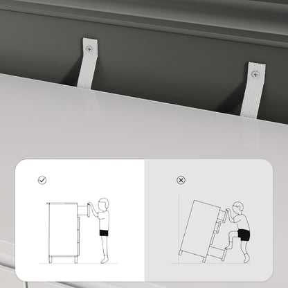 Buffet à 6 tiroirs aspect vieilli avec texture grainée - 150 cm de large