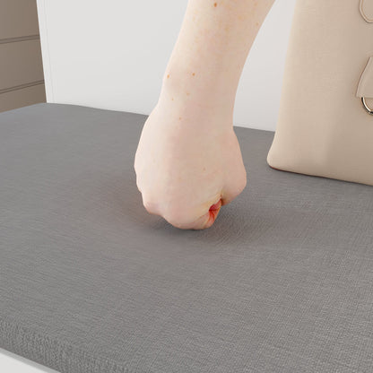 Commode à 9 tiroirs et 4 étagères avec plateau et banquette confortable