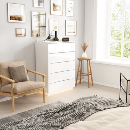 Commode à 5 tiroirs avec éclairage intégré