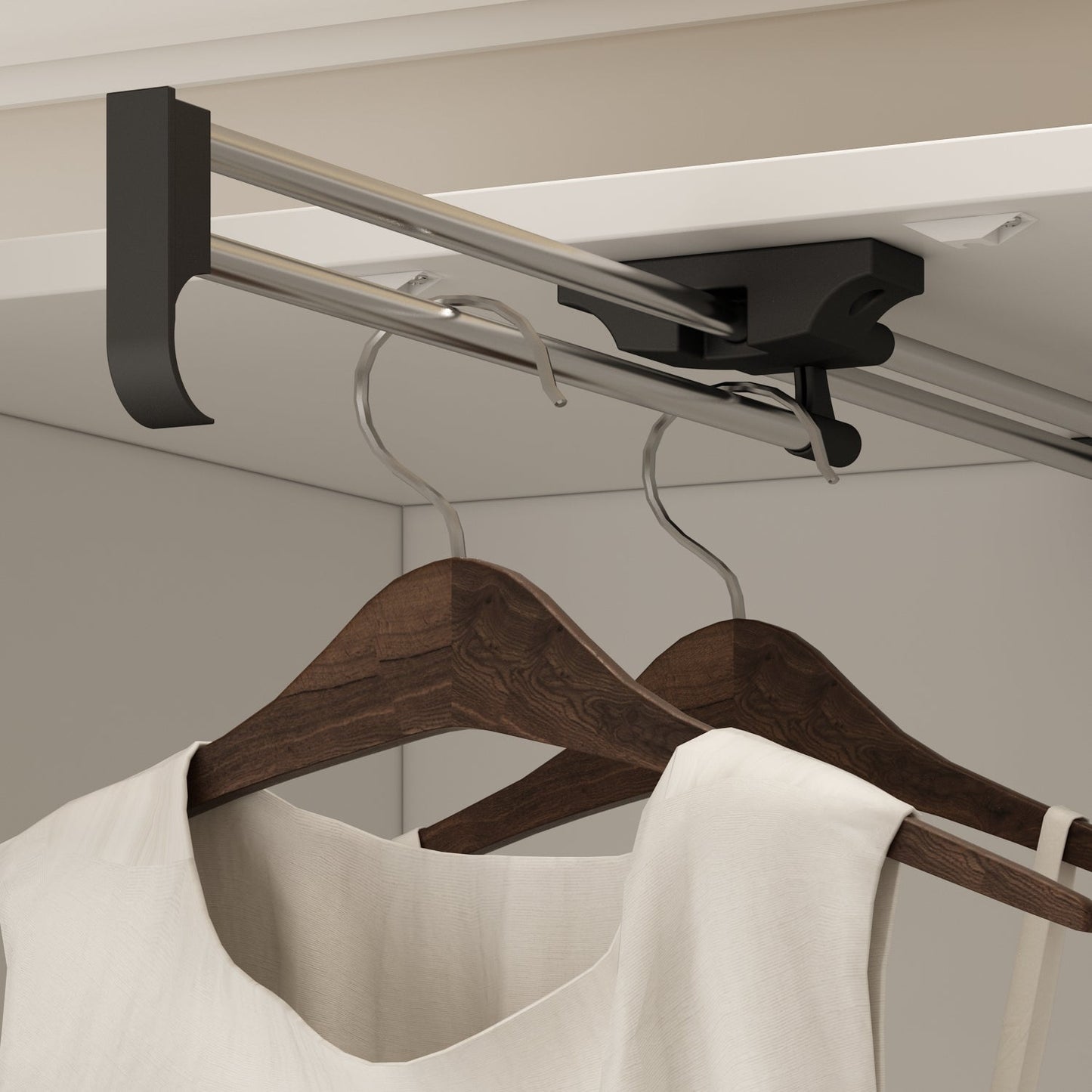 Armoire de rangement à 2 portes, 2 tiroirs et 1 miroir pour chambre à coucher