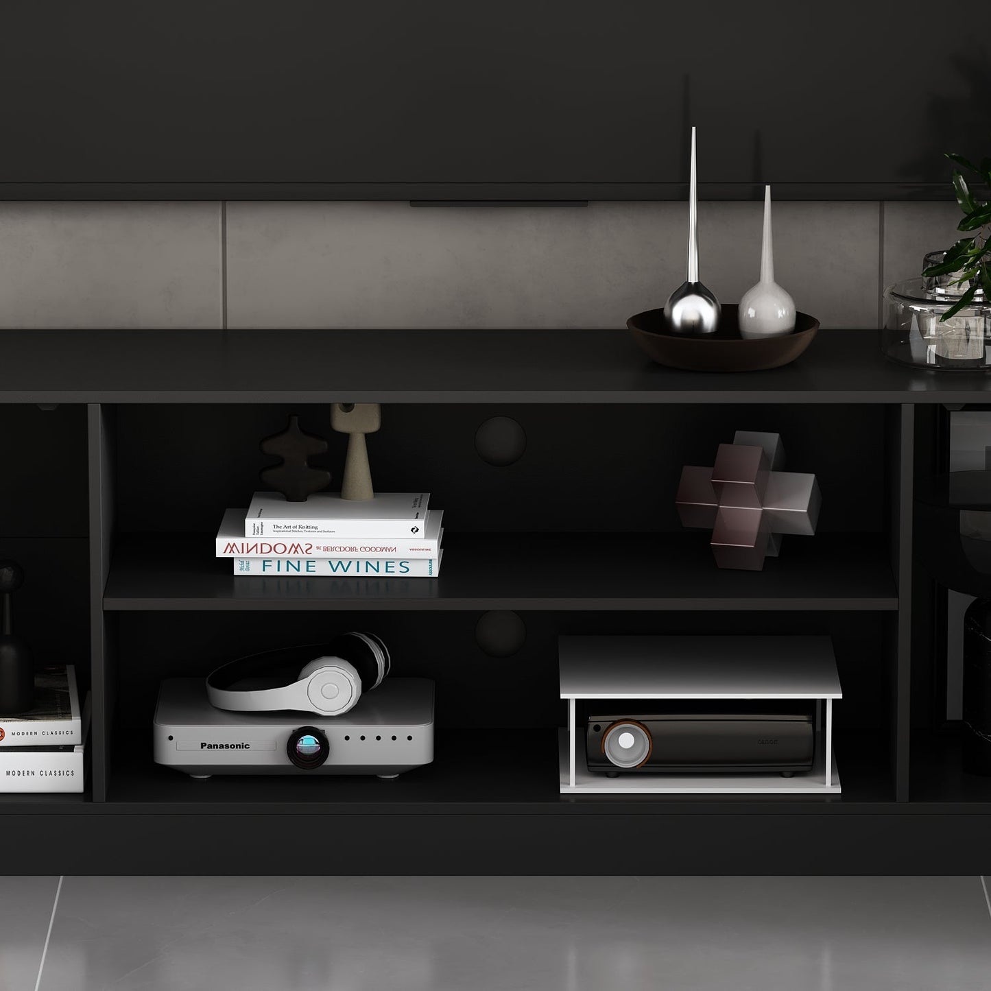 Centre de divertissement moderne de 81,1 pouces