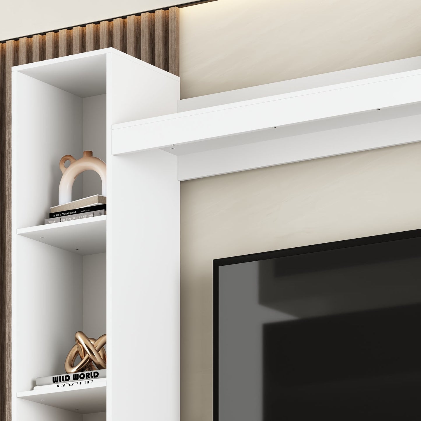 Centre de divertissement moderne de 81,1 pouces