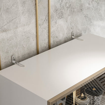 Vitrine vitrée à 4 niveaux avec éclairage LED