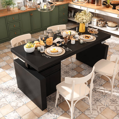 Îlot de cuisine relevable