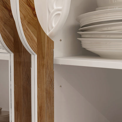 Buffet en bois massif de 60,2 pouces