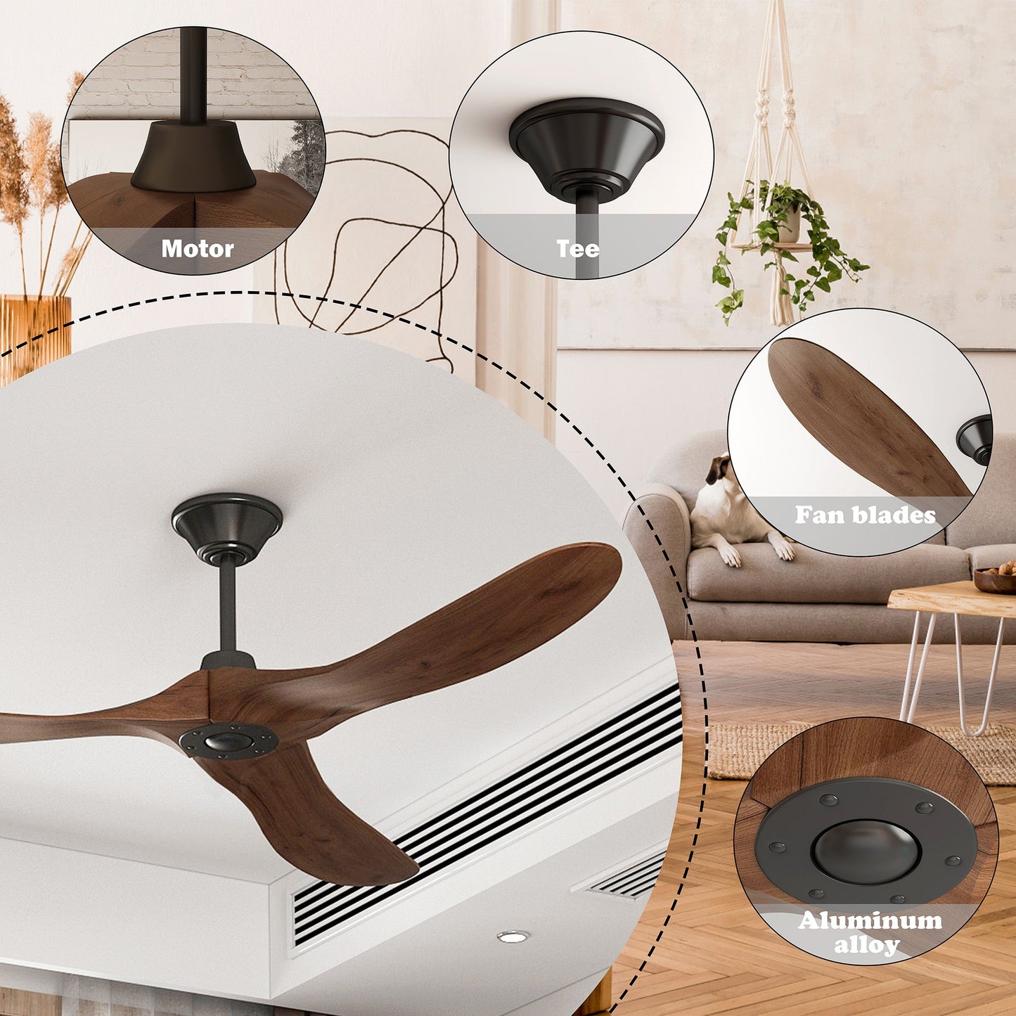 Ventilateur de plafond 60 pouces